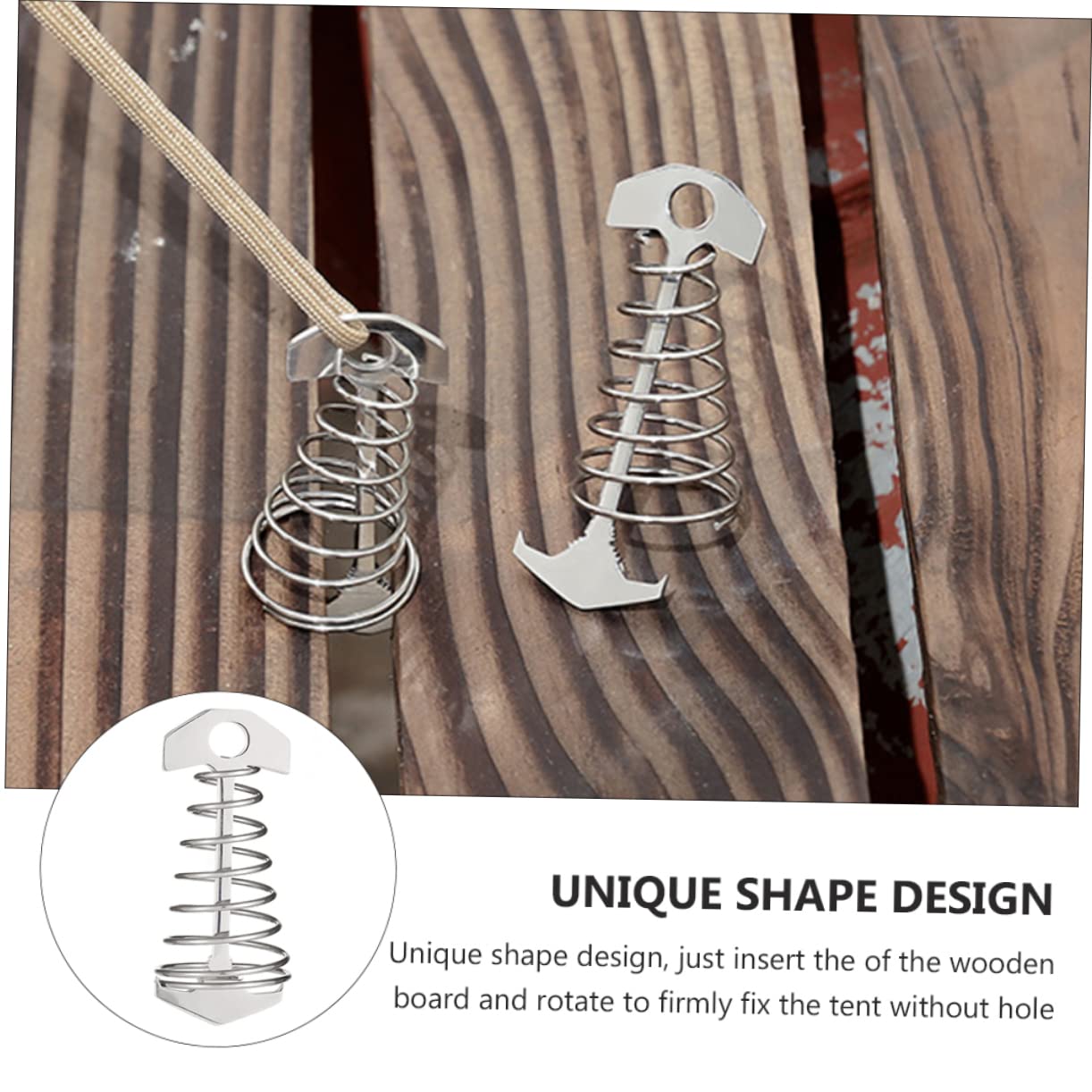 POPETPOP 2Pcs Fish Bone Tent Pegs Ground Stakes for Outdoor Camping Secure Tents with Unique Design for Deck and Boards Windproof Tent Accessories