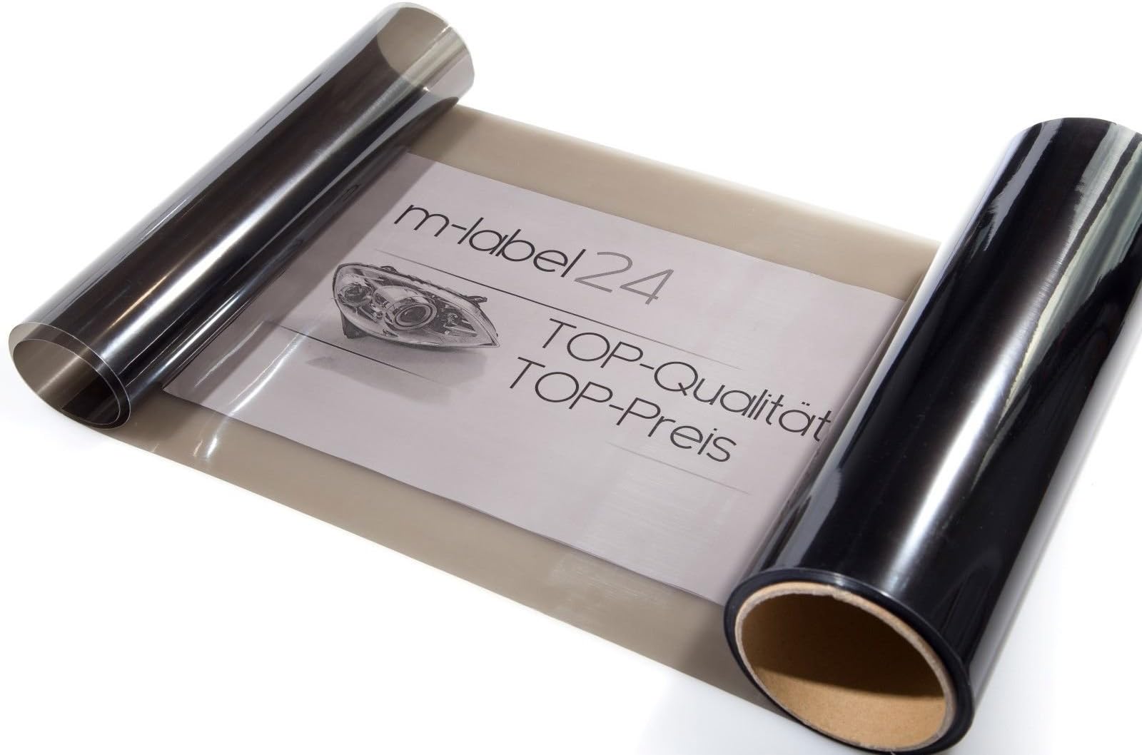 2 Meter Headlight Black Dark Fog Tail Light Headlight Tint Film Screen Protector