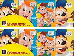 Cereal Bundle With Frosties, Coco Pops and Rice Krispies 8 Variety Packs 196g (2 Pack)