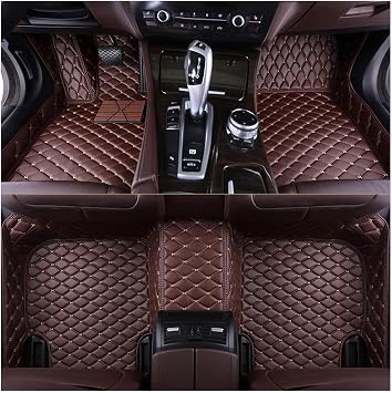 Car Floor Mats for MG MG5,2022,Custom Car Floor Mats Full Set - Luxury Faux Leather Sound Insulation, Waterproof Dustproof, Easy Install, Protect Vehicle Floors