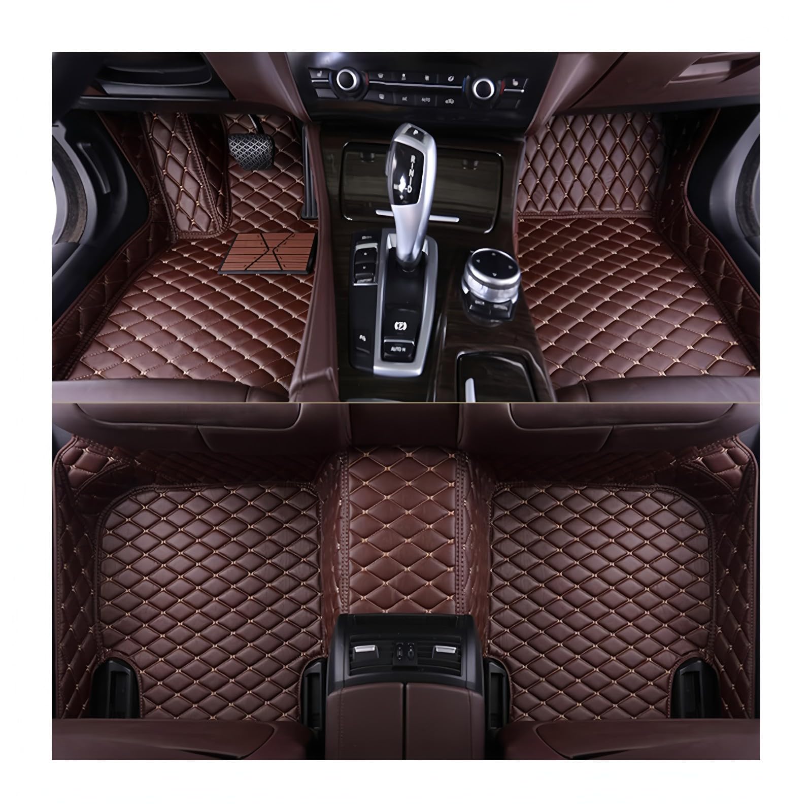 Custom Floor Mats for Mitsubishi Pajero Sport,2011-2015,Custom Fit Car Floor Mats Full Set - Faux Leather Anti-Slip Dustproof,Easy Install&Remove,No Fading,Protect Floors&Boost Comfort