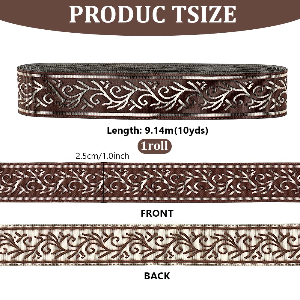 Nastro Jacquard Elastico Etnico – 9 Iarde (3 Colori) – Larghezza 22 Mm – Per Cucito E Fai Da Te - 2