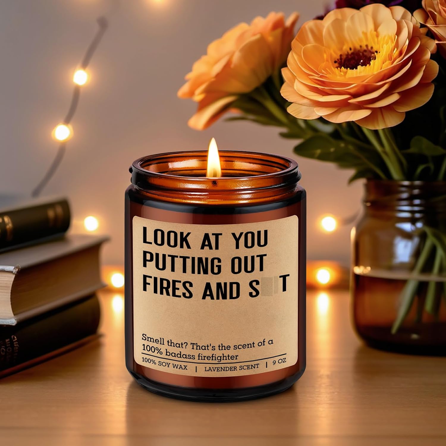 GSPY Candle, Firefighter Gifts for Men, Women - Fireman, Fire Fighter Gifts
