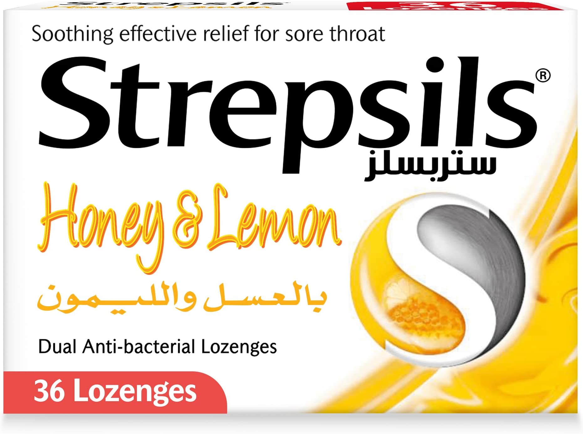 Honey & Lemon, Fast Effective Relief from Sore Throats, 36 Lozenges