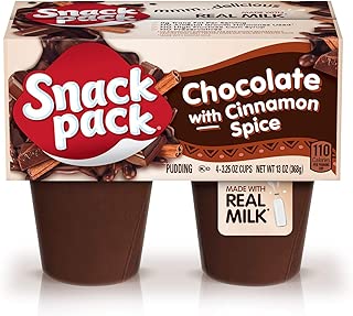 Snack Pack Chocolate with Cinnamon Spice Pudding Cups, 3.25 oz. 4Count - coolthings.us