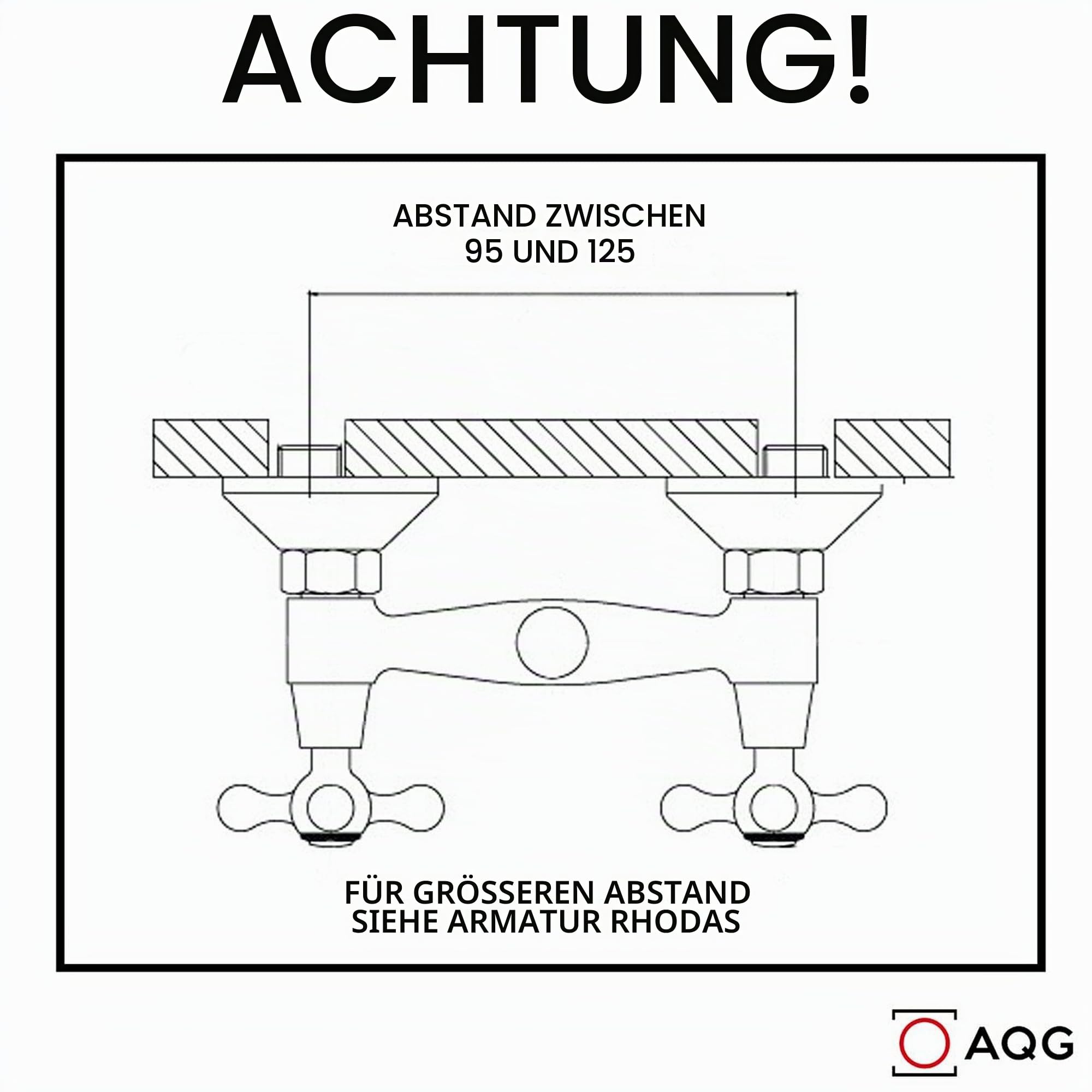 AQG Athos Wandarmatur für Spüle, 360° schwenkbarer Auslauf, Vintage-Doppelgriff, Wandmontage, klassischer Retro-Stil (Bronze)