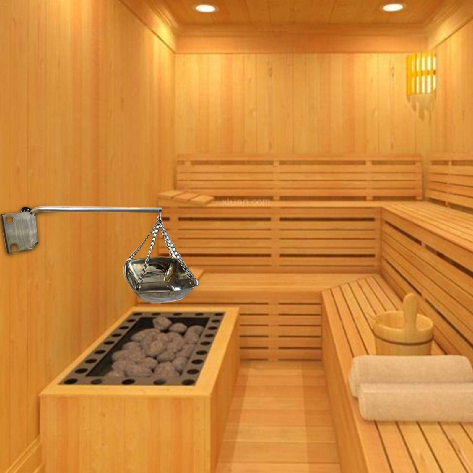 Aromakom, sauna, roestvrij staal, aromakom, koperen kom, kruidenschaal van koper, voor sauna en spa Aromakom, sauna, roestvrij staal, aromakom, koperen kom, kruidenschaal van koper, voor sauna en spa