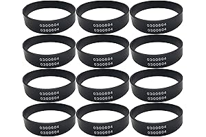 12-Pack Vacuum Belt 0300604 Compatible with Oreck XL Upright Vacuum Cleaners