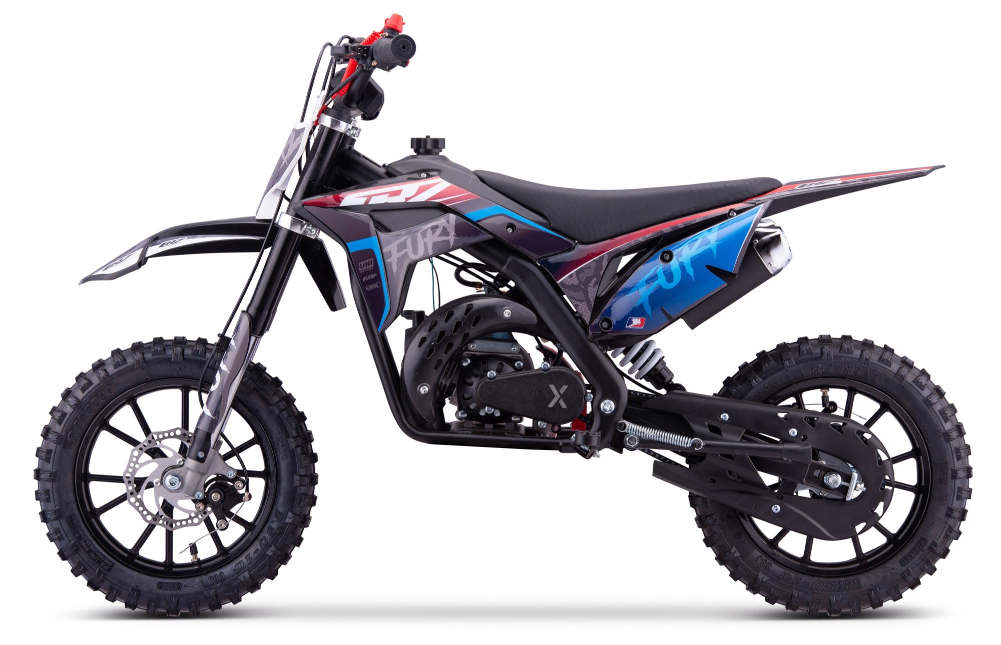 Pocket Bike CRZ Fury Double Pot 49cc 2T 10"/12" - Bleu
