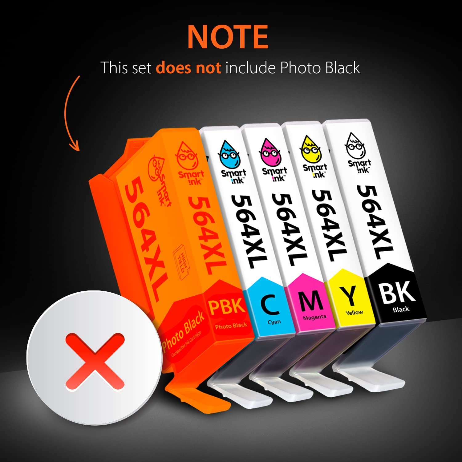 Smart Ink Compatible Ink Cartridge Replacement for HP 564 XL 564XL High  Yield 10 Combo Pack (4 Black & 2 C/M/Y) for DeskJet 3520 3522 Photosmart  7520 ...