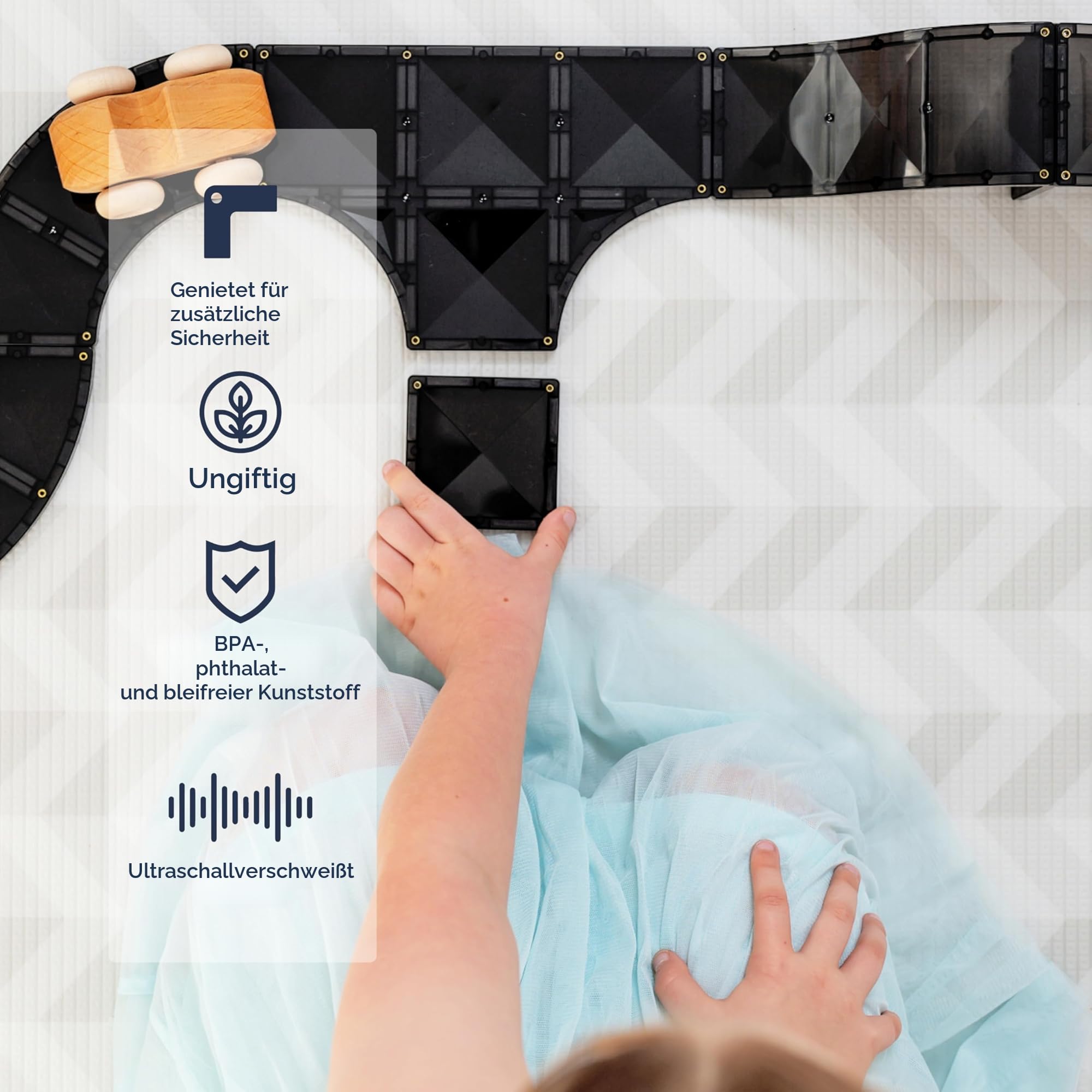 CONNETIX Magnetbausteine Straßen-Kreativpaket, 48 Stück