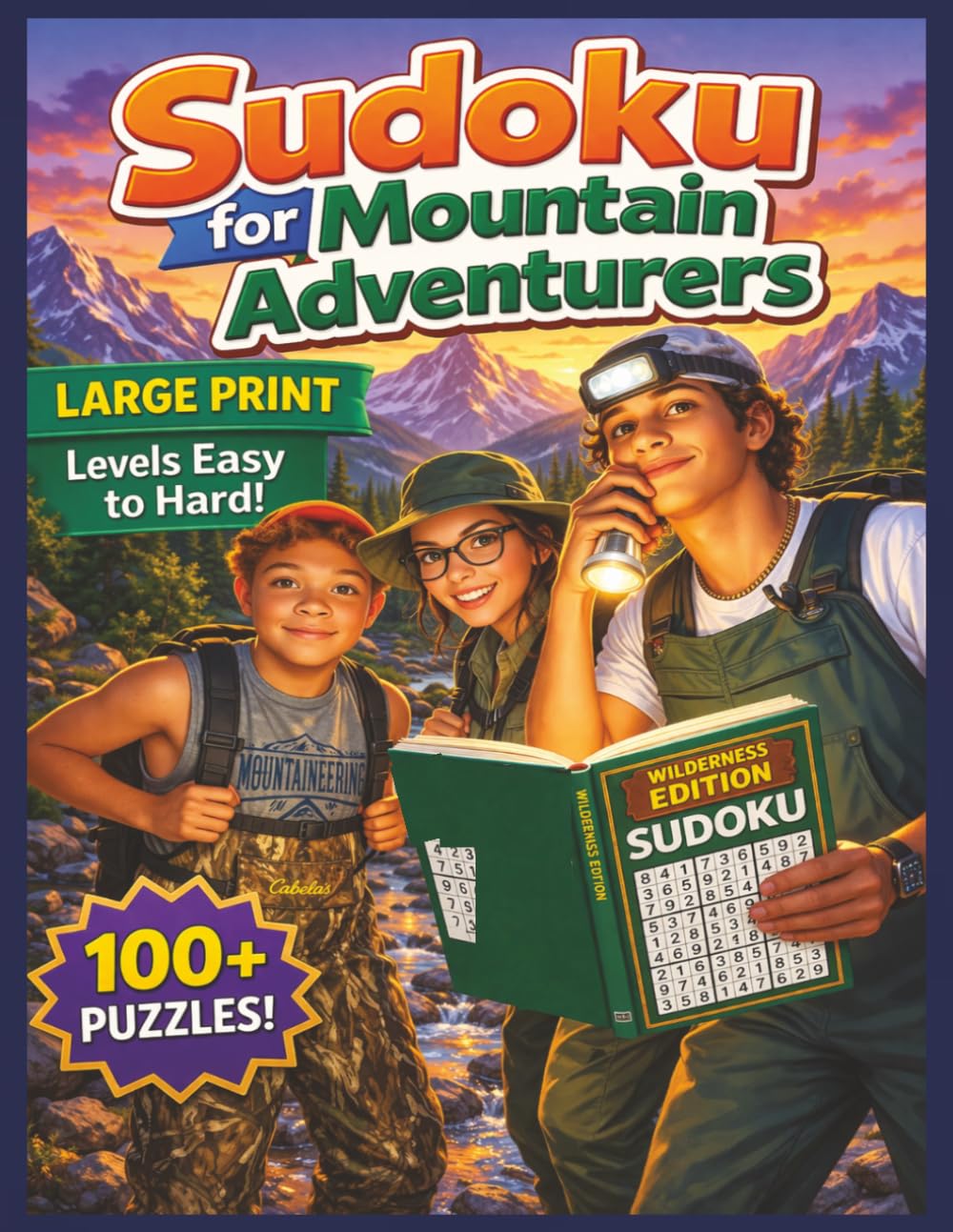 Sudoku for Mountain Adventurers: Large Print Edition | Easy to Hard Levels | 100+ Puzzles for Relaxation and Focus (Sudoku for Everyone)
