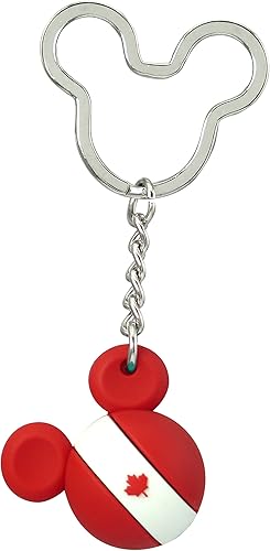 Disney Mickey Icon Ball Llavero - Accesorio para llave de Canadá, 3"