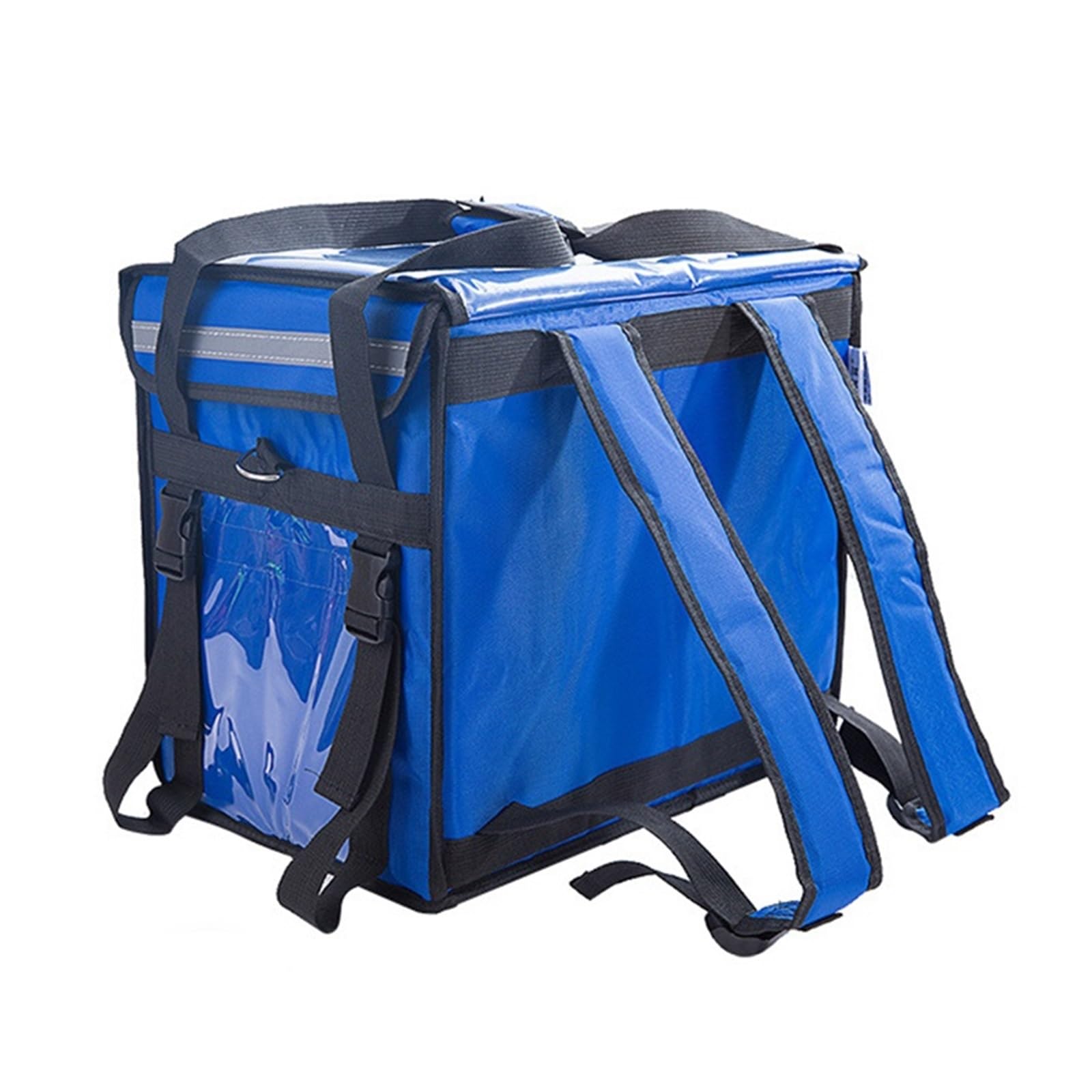 Bolsa Entrega Alimentos Frio Y Caliente, Bloqueo De Hombro Antirrobo 40 litros A Prueba Agua Gabinete Aislado Alimentación Alimentos Contenedor Caja Entrega Retención(Blue)