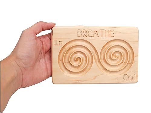 Breathing Board, Finger Labyrinth, Breathing Tool, Meditation Labyrinth, Peace Corner, Montessori Peace, Handheld Labyrinth, Hand Labyrinth (Small
