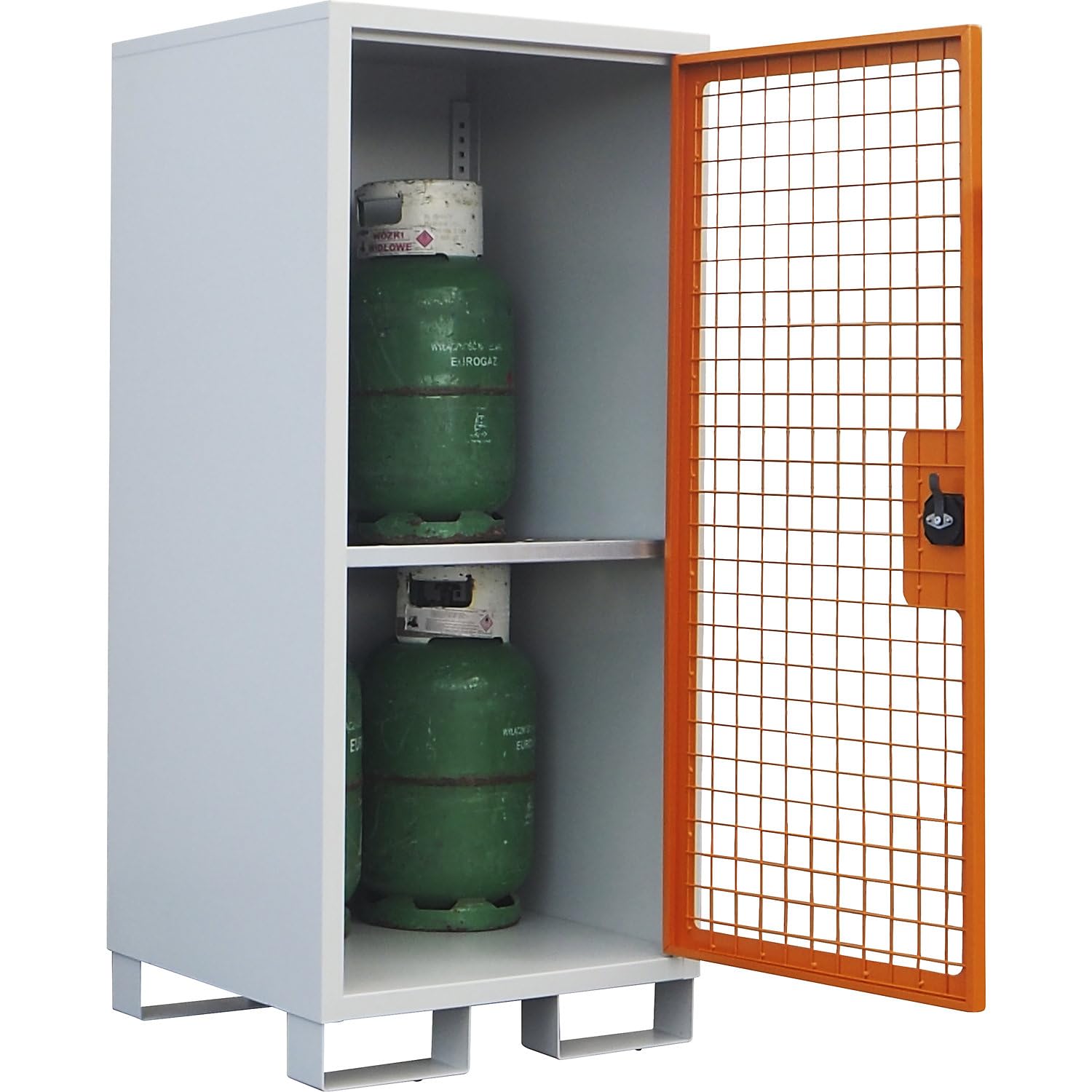 EUROKRAFT basic | Armadio per bombole di gas | a 1 anta | alt x largh x prof 1550 x 680 x 680 mm