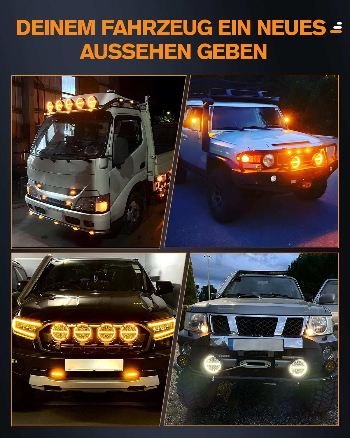 CO LIGHT 2PC 6,5 Zoll Runde LED Offroad Scheinwerfer mit DRL, 140W 20000LM, E Geprüft Zusatzscheinwerfer 12/24v, IP68 Wasserdicht Aluminiumgehäuse für SUV Pickup ATV Plug & Play mit Drahtbaum