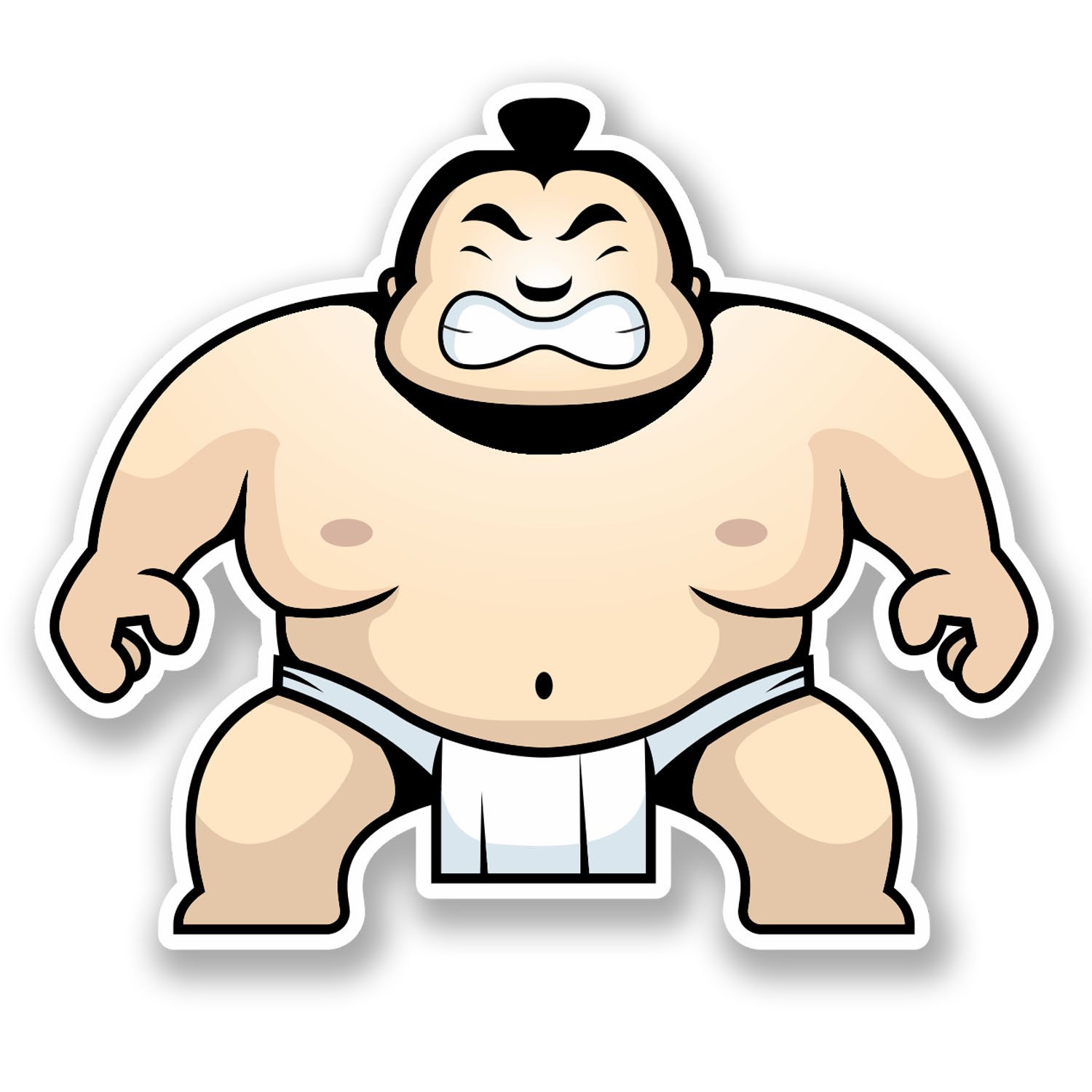 Destinationvinyl Multi 2 X 10Cm Sumo Wrestler Vinyl Sticker Bike Laptop Car Japanese Japan Karate #5639 (10Cm Wide X 8.5Cm Tall)