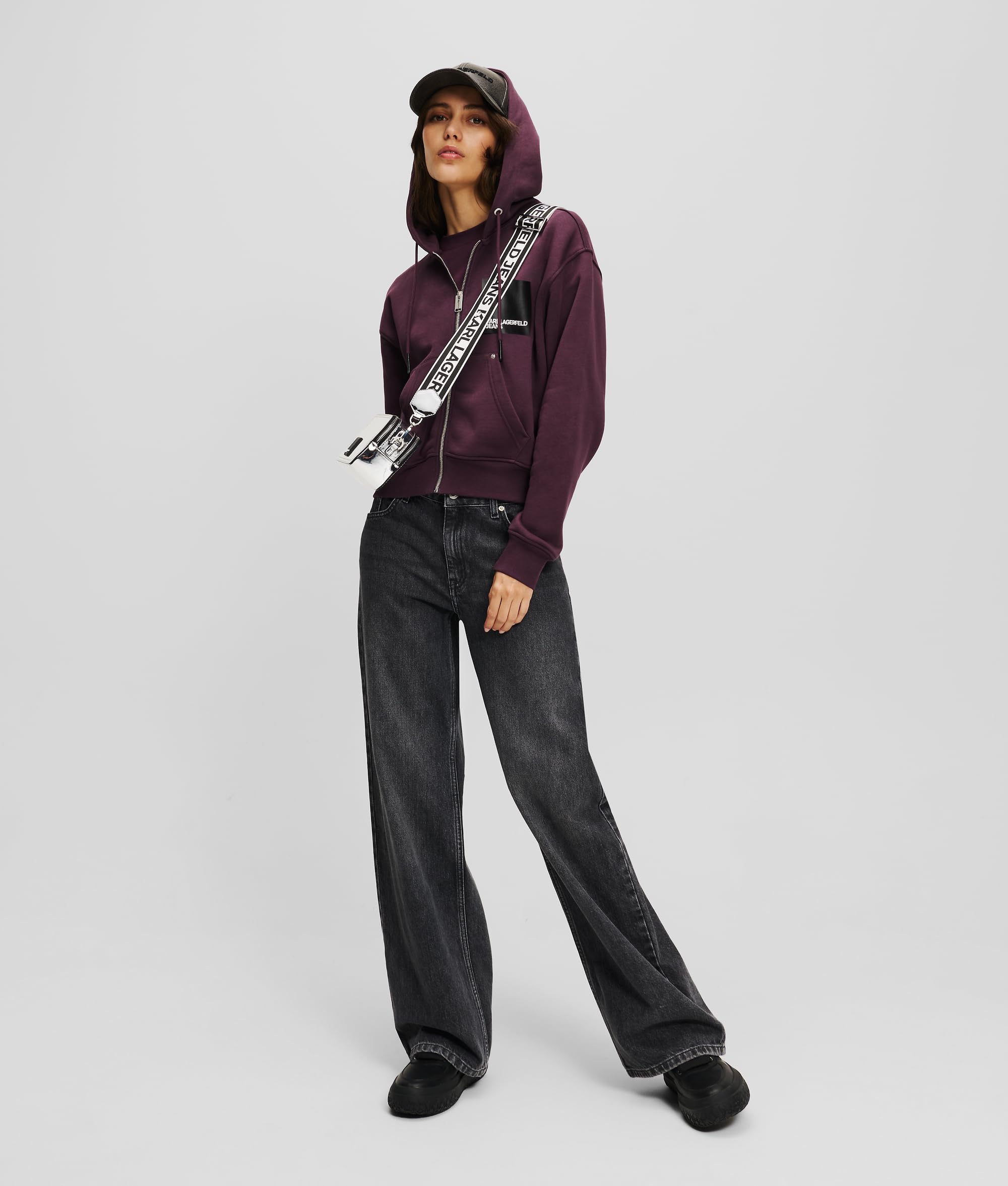 Karl Lagerfeld Jeans Donne Zip Up Hoodie