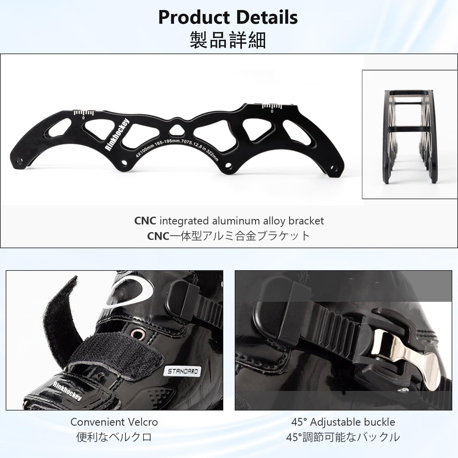 Rollers De Vitesse en Ligne for Hommes Et Femmes, Patins De Course Professionnels en Fibre De Carbone for Adultes avec Roulements ABEC-11 De Haute Précision, Patins De Course Légers