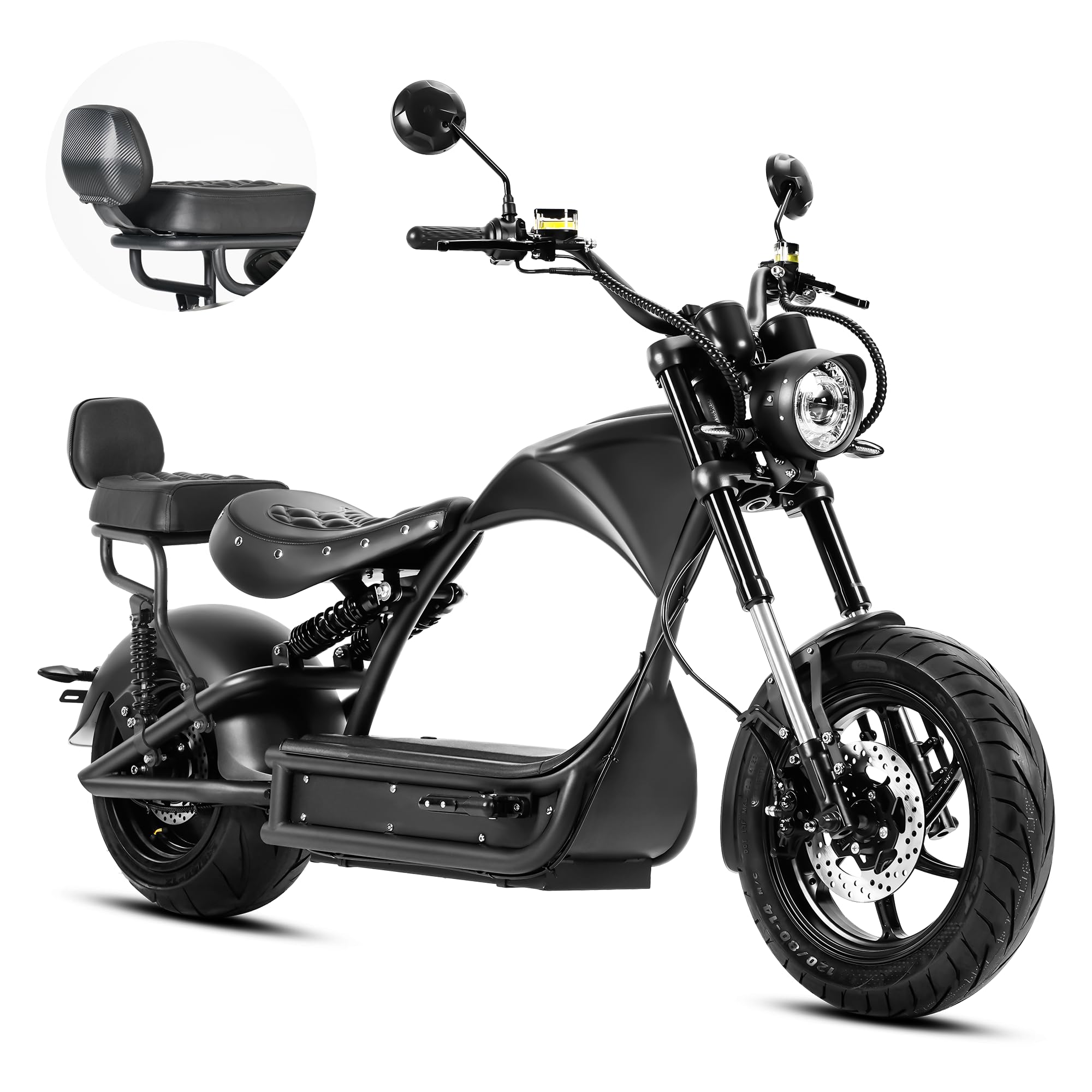 eAhora M1P Pro [2025 Upgraded] 4000W 50MPH Electric Motorcycle for Adults,60V 42AH Large Battery 55 Miles Long Range Motorcycle Dual Hydraulic Brake Street Legal Electric Scooter