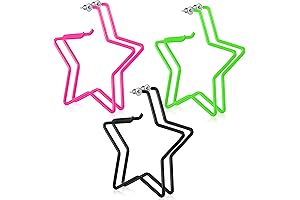 Groovy Neon Earrings: 3 Pairs of Retro Vibes for '80s Party Glamour