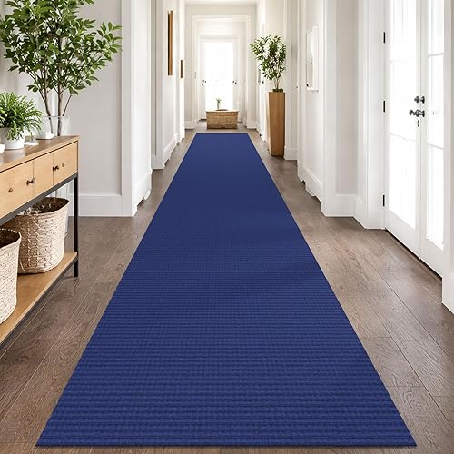 Miniatura 40 de IOHOUZE Alfombra lavable de 3 x 8 pies con parte trasera de goma antideslizante para pasillo ancho para pasillo de entrada, alfombra de cocina
