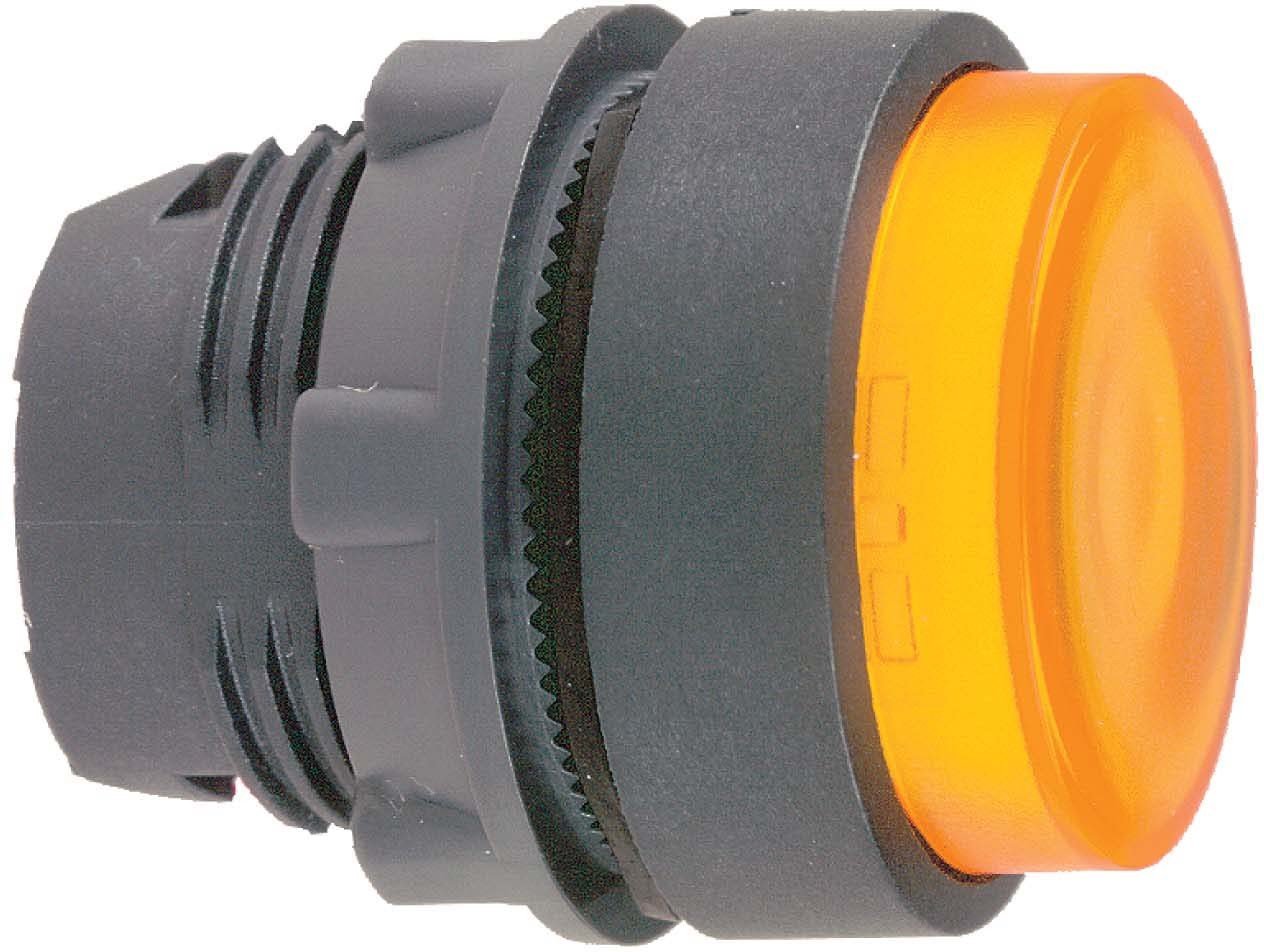 Tête poussoir lumineux LED saillie jaune Schneider MSS 41 02 bouton de commande tableau