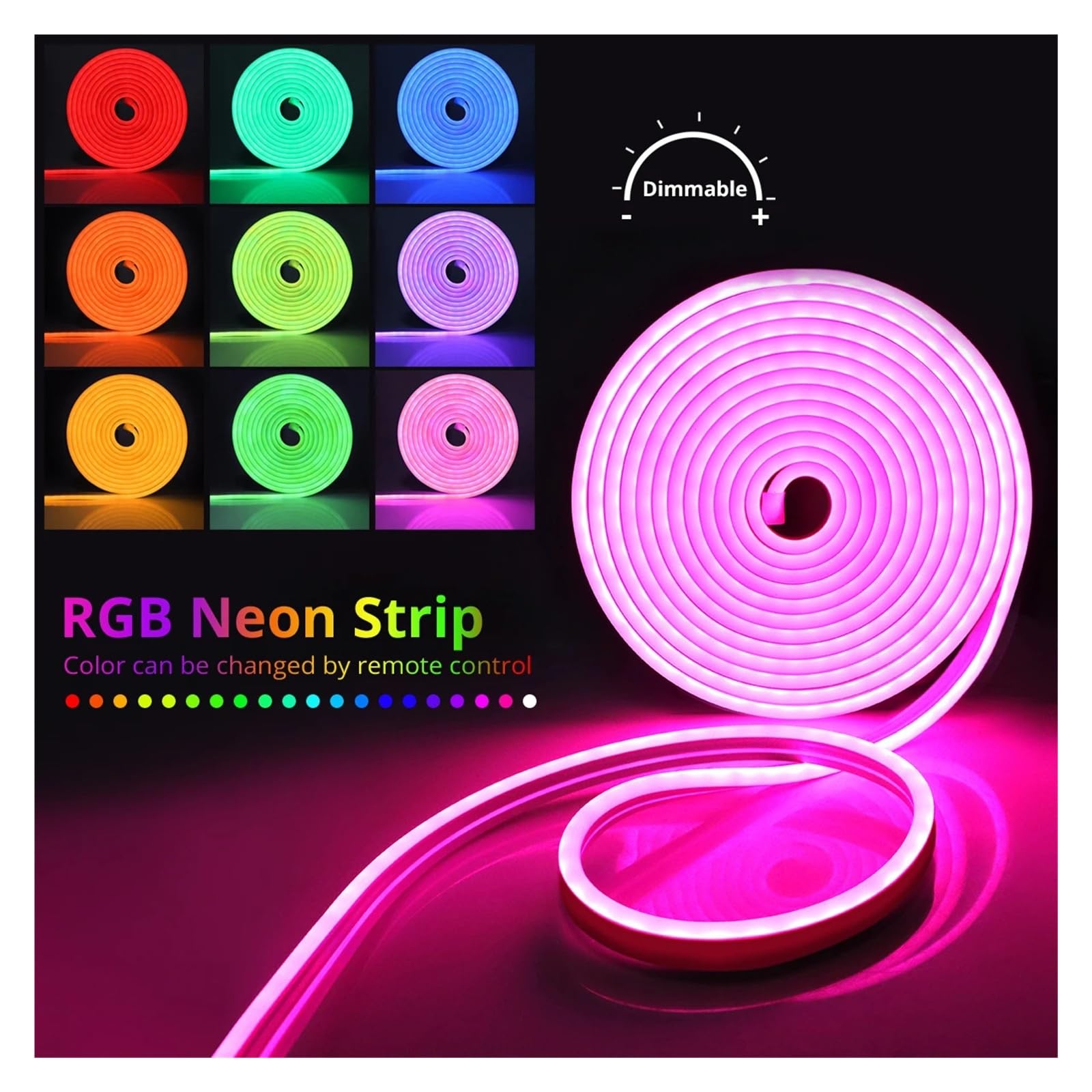 DC12V RGB Neon LED Streifen Silikon Abdeckung Mit Zigbee3.0 Wifi Smart Controller Control Wohnkultur EU Stecker 1M-5M(2m)