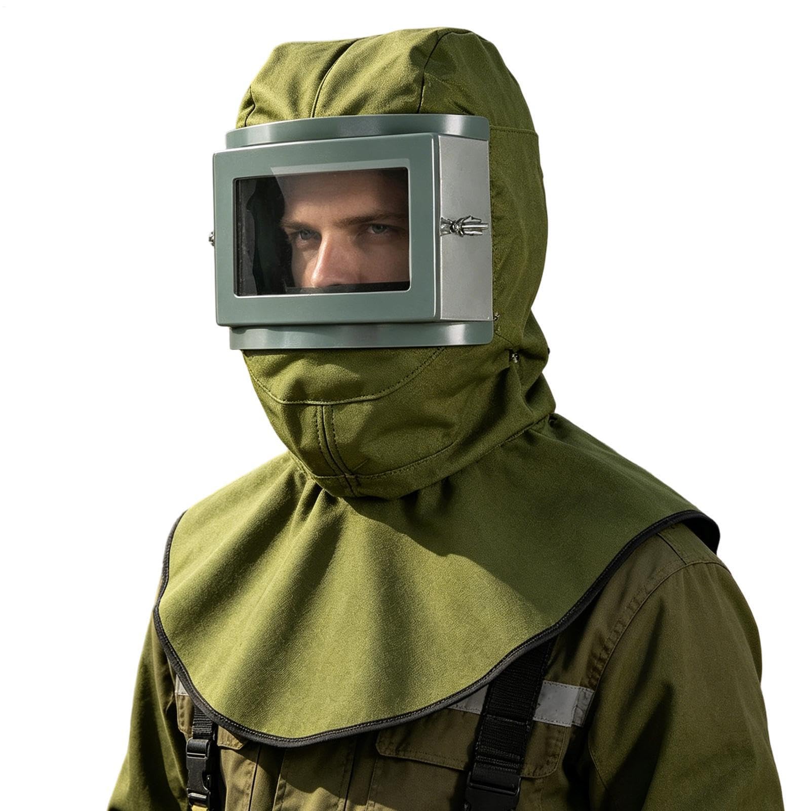 Protector facial antivaho portátil ligero con gafas | Escudo de protección contra cenizas volcánicas para desastres al aire libre exterior mujeres hombres mujeres hombres