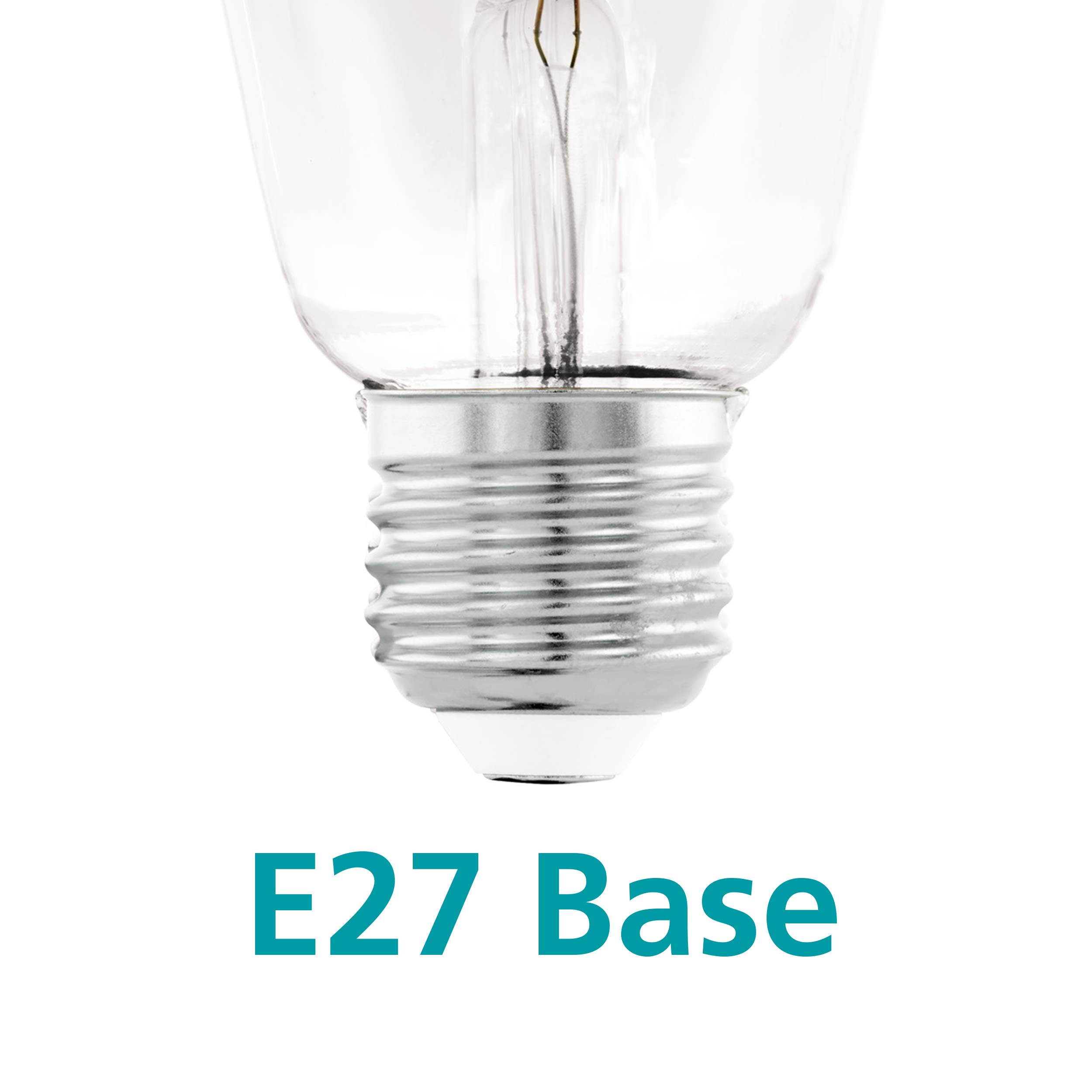Eglo E27 LED Filament Light Bulb Piston Shape, Edison lamp for Retro Lighting 7 watt (Equivalent to 60 watt), 806 Lumen - Image 4