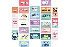 Strong Mental Health with Vibrant Mini Quote Cards: Spreading Positivity through Love and Kindness