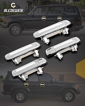 Amazon.com: Chrome Exterior Door Handle Set (4PCS), Compatible Amazon.com: Chrome Exterior Door Handle Set (4PCS), Compatible