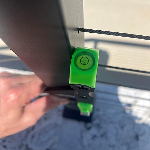 Miniatura 6 de Britton Square 7"-NegroVerde Escuadra de Aluminio para Vigas - Escuadra de Vigas con Nivel, Innovadoras Herramientas de Carpintería y Estructuración