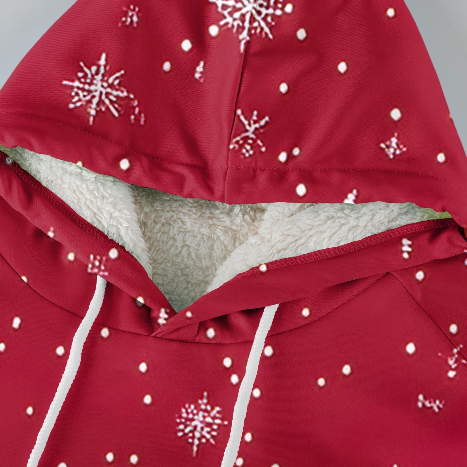 Sudaderas con capucha de Navidad forradas de forro polar para hombre divertido brillante árbol de Navidad sudadera oversize de manga larga suéter cálido sherpa tops novedad trajes navideños ropa de