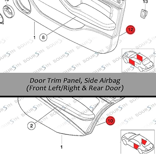 Miniatura 2 de 30 clips de retención para panel de moldura de puerta interior para BMW E46 E90 E91 E92 E93 E60 E61 E53 E83 E71 E72 E85 3, 5 Series M3 M5 X3 X5 X6