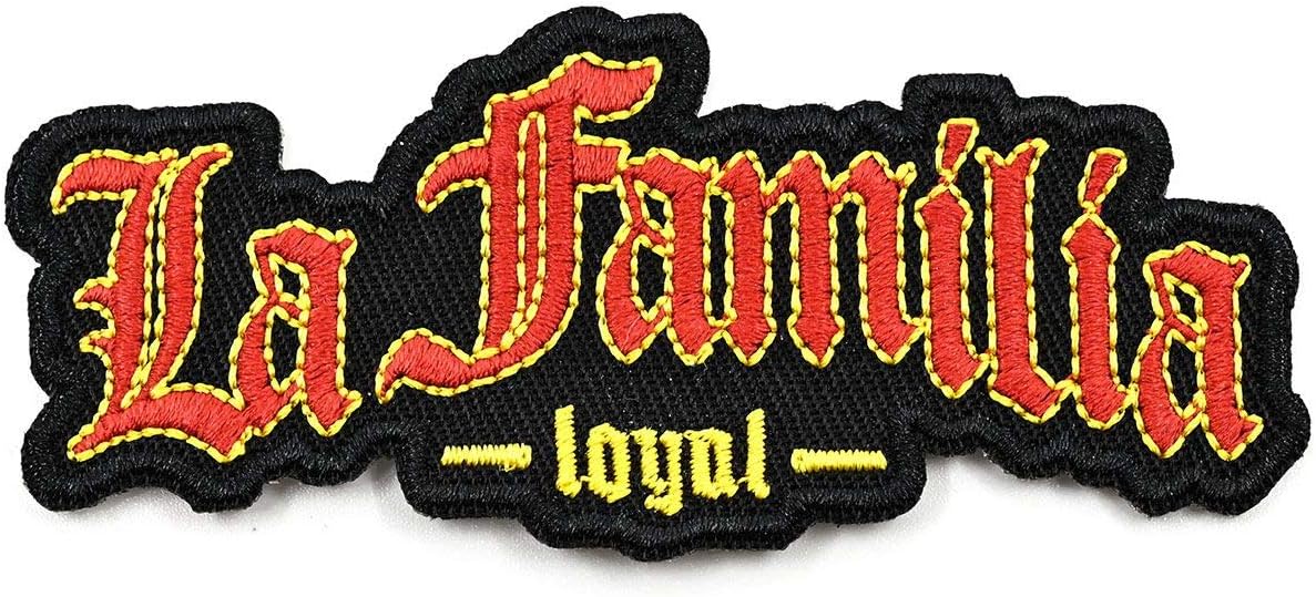 La Familia FCK Godless Aufnäher – Stickstoff, Ca. 8,5x7 Cm, Bügelbar & Waschbar