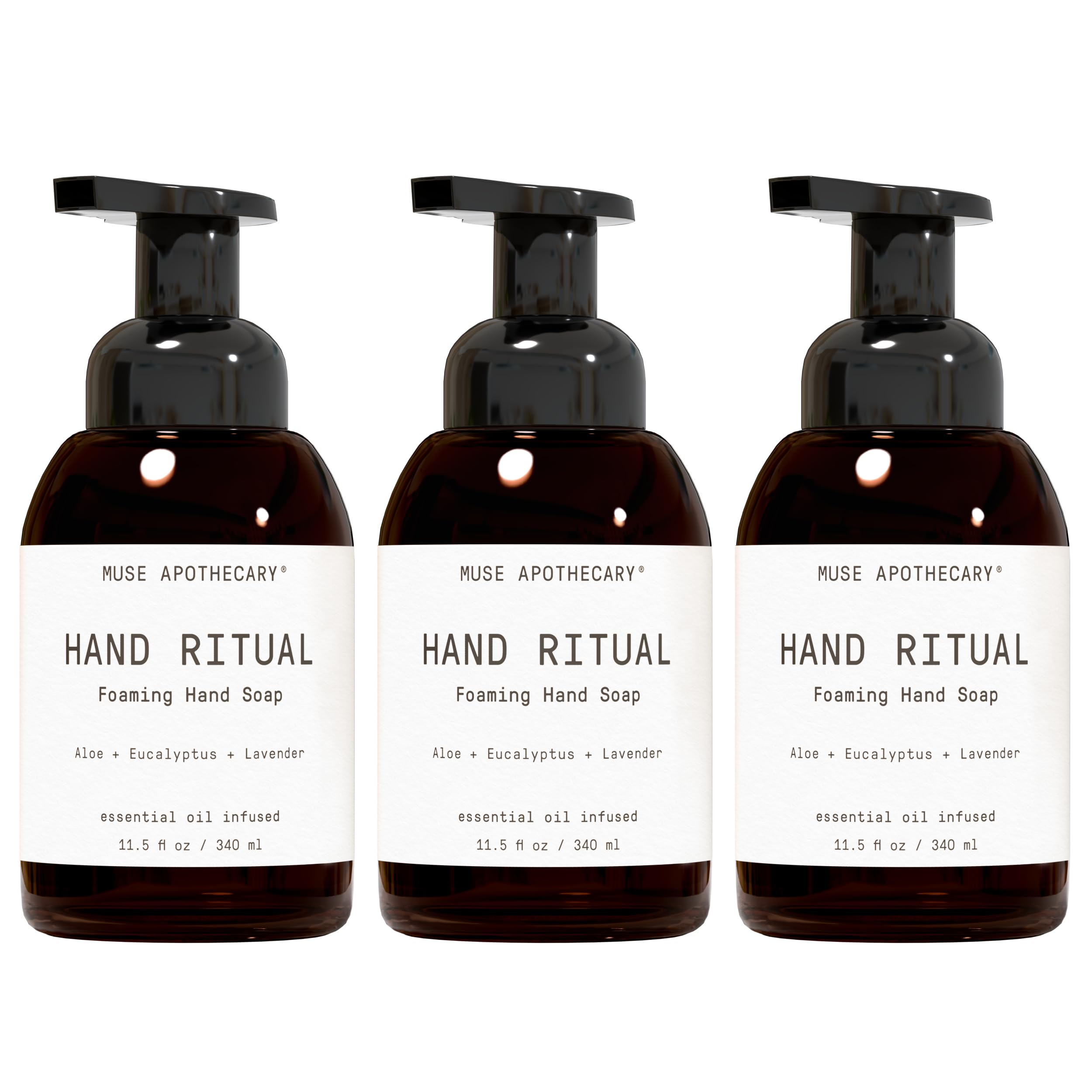 Muse Apothecary Hand Ritual - Aromatic and Nourishing Foaming Hand Soap, Infused with Natural Aromatherapy Essential Oils - USDA Certified Biobased -