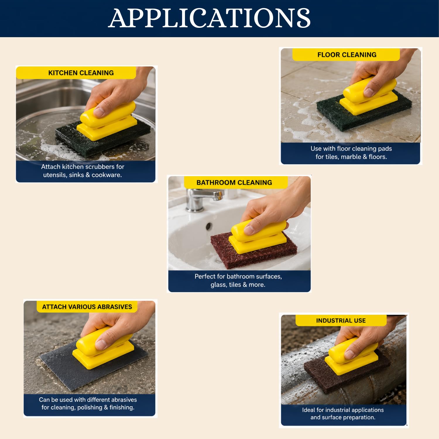 EXCEL IMPEX Multipurpose Ergonomic Handle: Comfort, Grip, and Flexibility Combined. 3