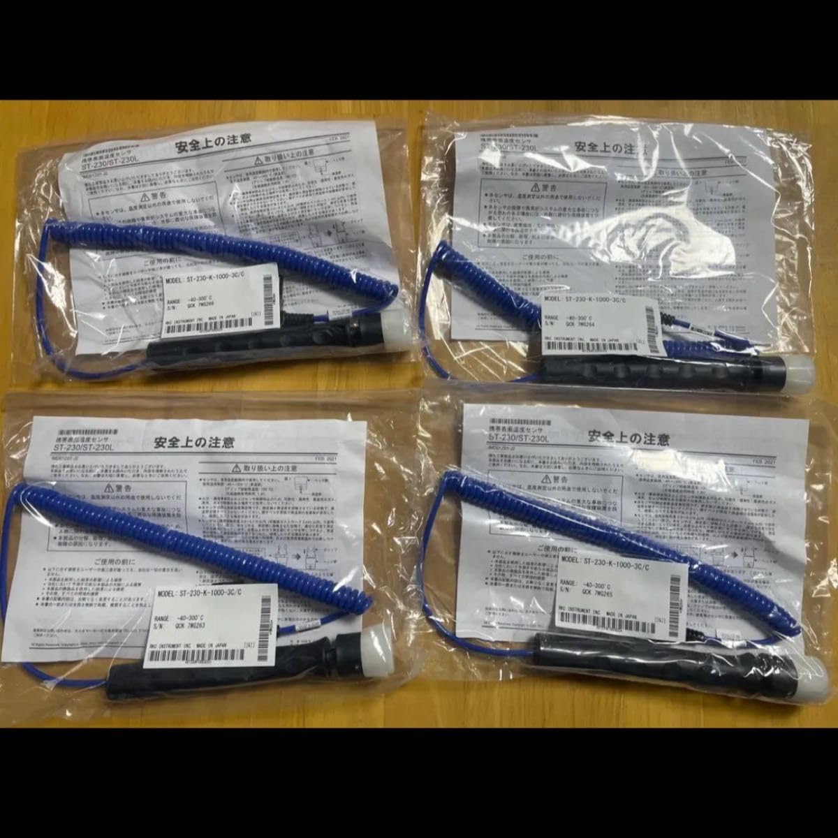 Amazon.co.jp: 4個 理化工業rkc静止表面用温度センサ ST-230-K-1000-3C 