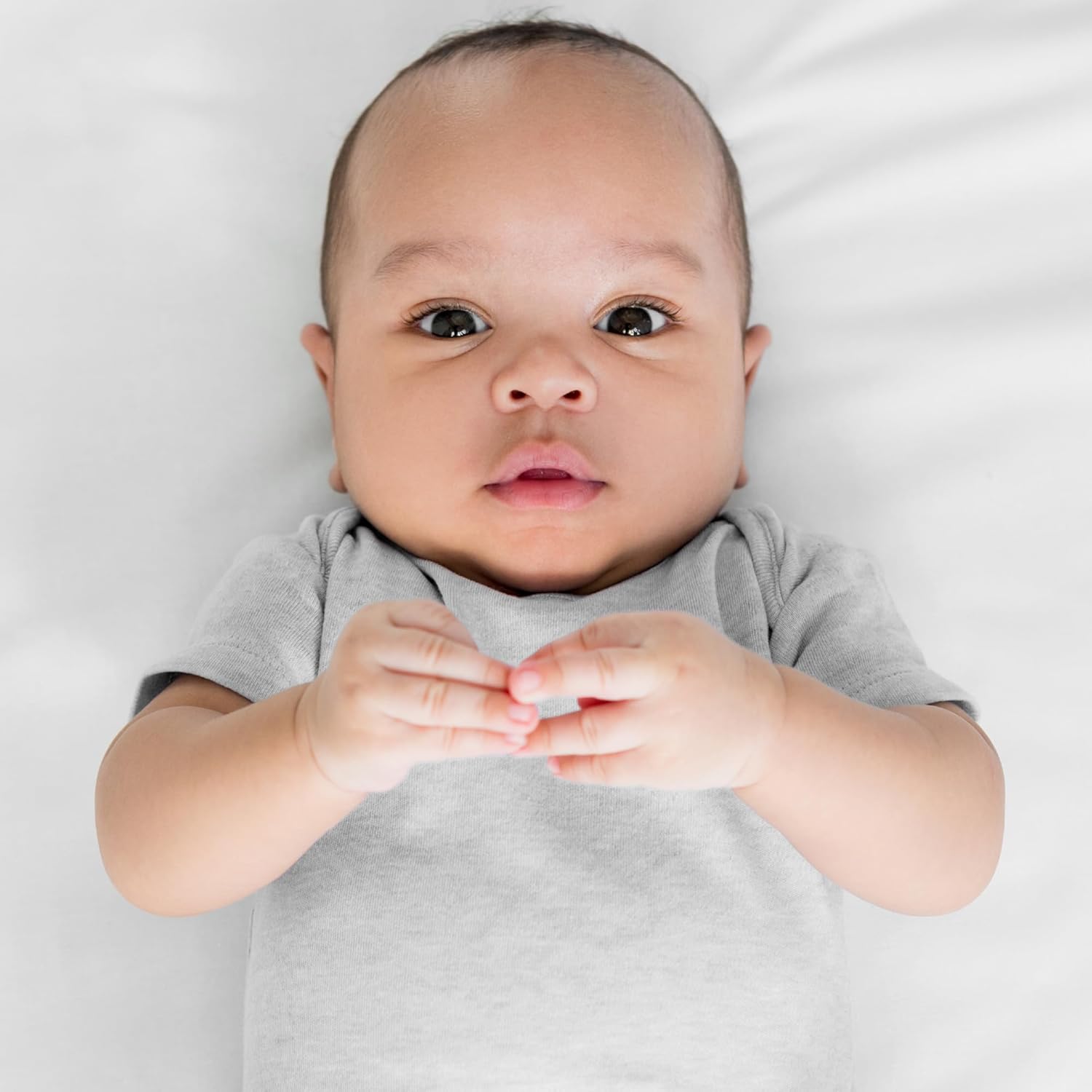 Butterblu Avery 5-Pack Short Sleeve Bodysuits 100% Organic Cotton Baby Clothes for Boys and Girls
