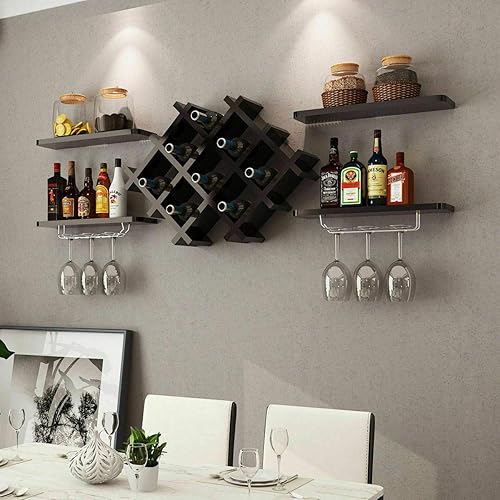 Miniatura 3 de n-bright - Soporte para pared de vino y estantes de almacenamiento (5 unidades)