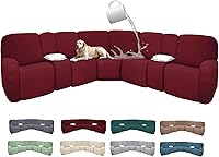 Vista 112 de Fundas 100% impermeables para sofá reclinable seccional, fundas para sofá reclinable en forma de L, funda para sofá seccional de esquina