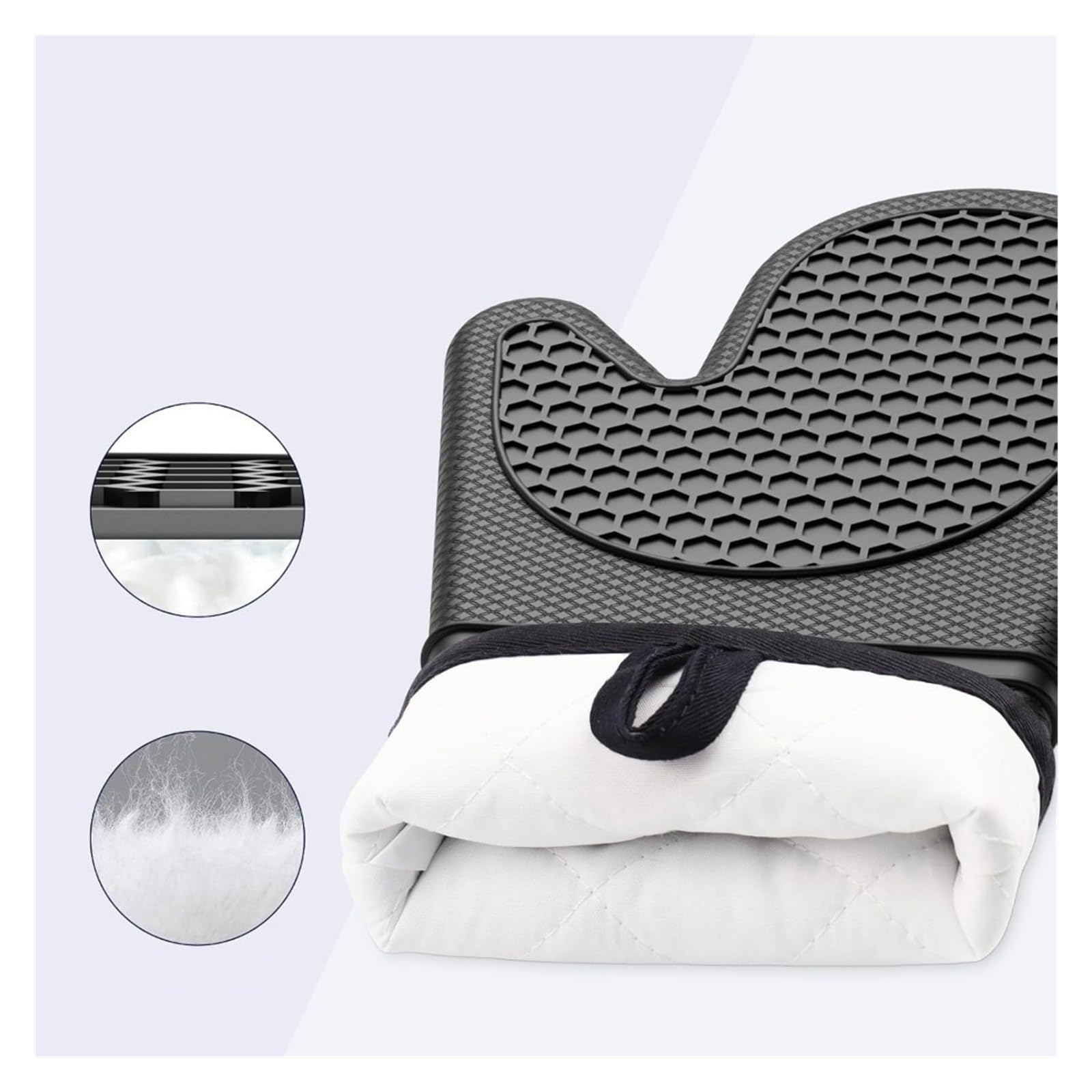 Gants de Four, Compatible avec Kitsure, Lot de 2 en Silicone
