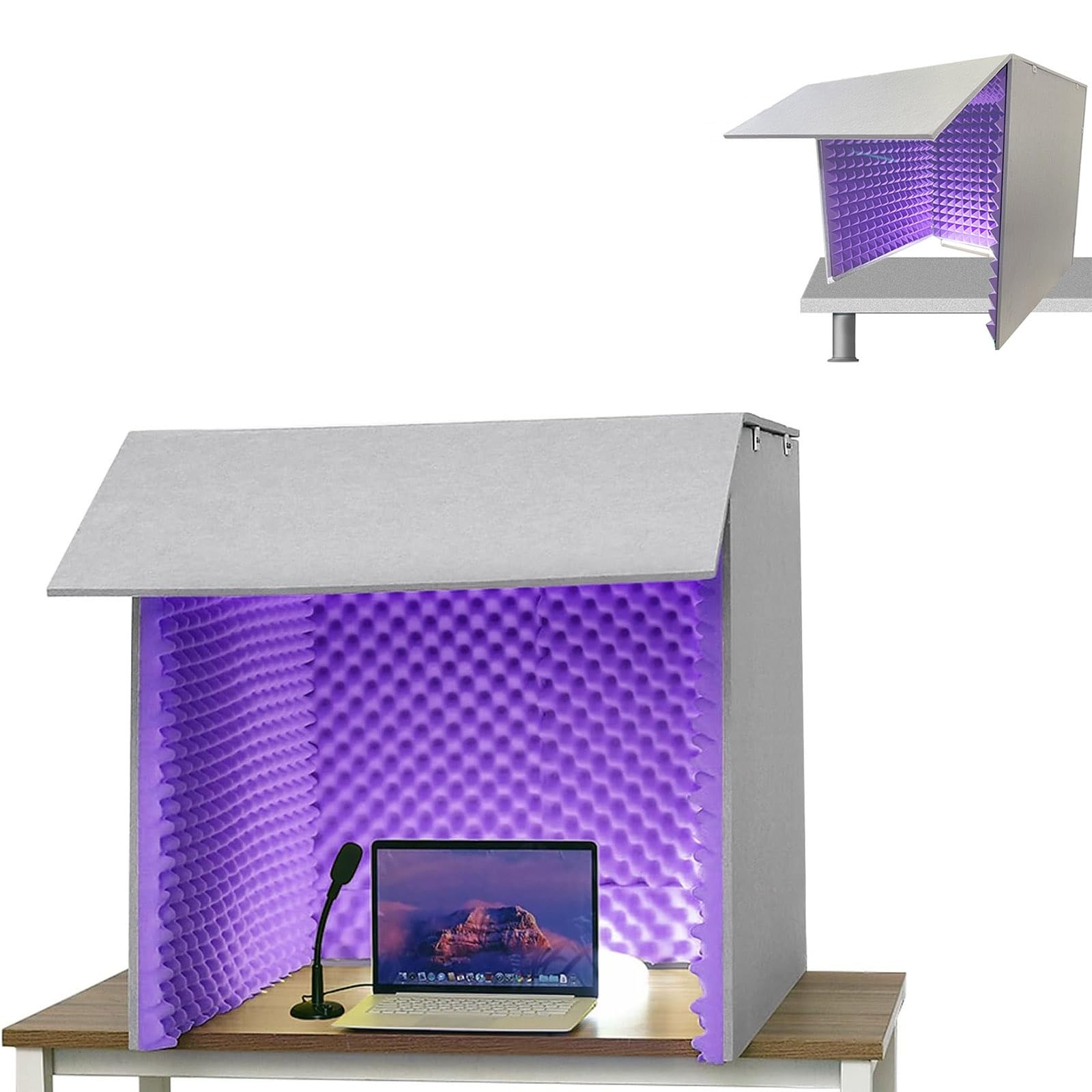 Cabine d'isolation phonique de bureau et boîte de studio portable