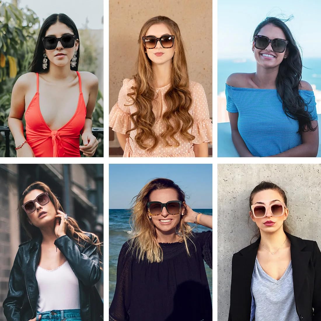 Occhiali da sole vintage alla moda da donna
