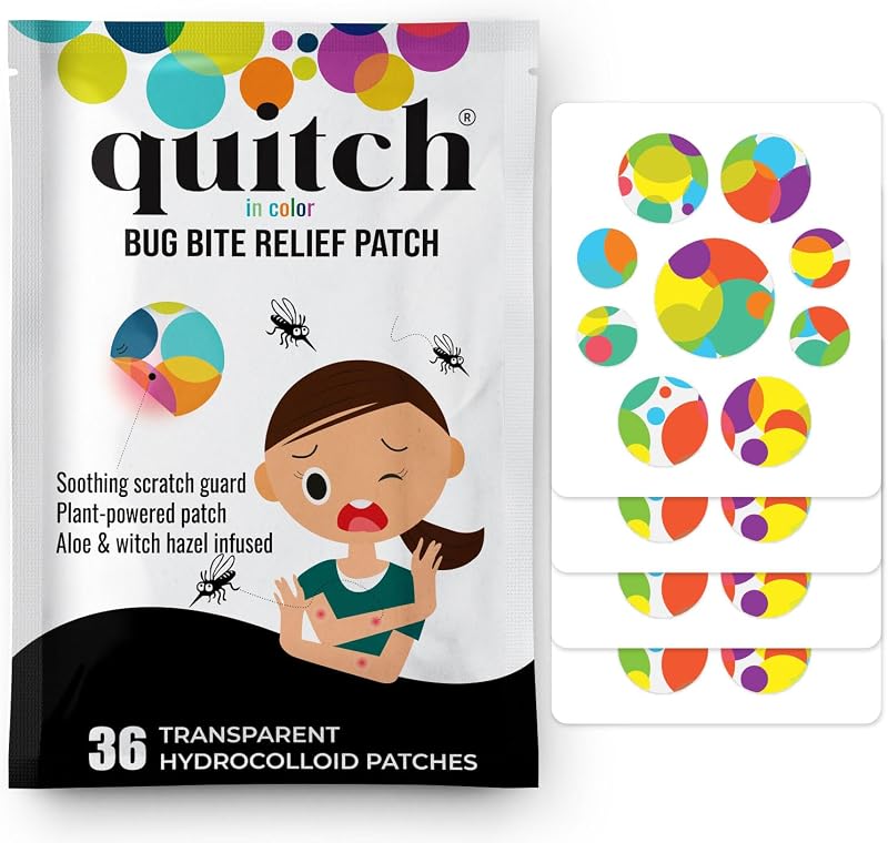 Mosquito Bite Itch Relief Bug Bite Patch, Camping Travel Essentials | After Bite Insect Bite Treatment, Anti Itch Cream Alternative, Insect Bite Relief, Cruise, Travel and Camping Essential