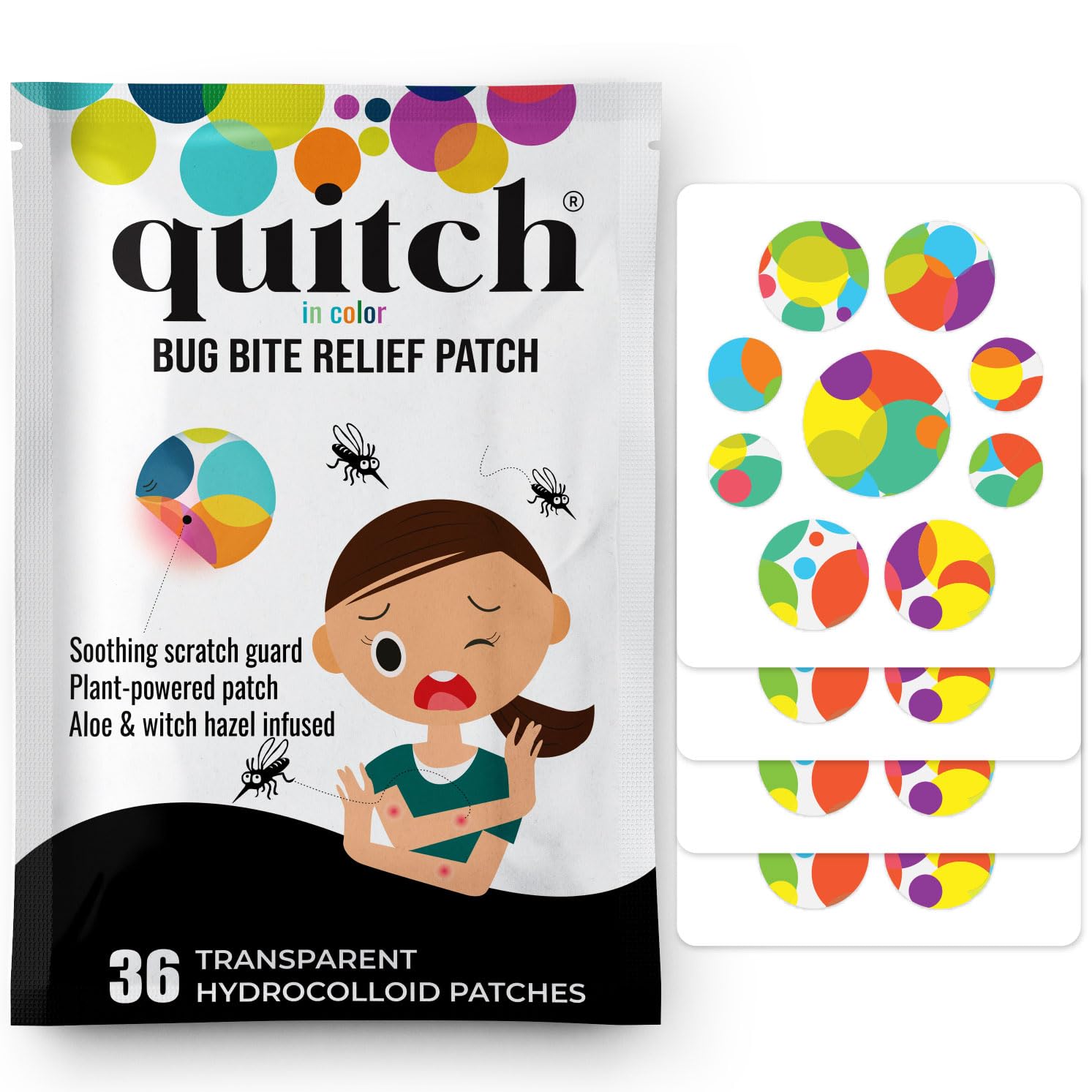 Quitch Mosquito Bite Itch Relief Patch After Bite Insect Bite Treatment Anti Itch Cream Alternative Insect Bite Relief
