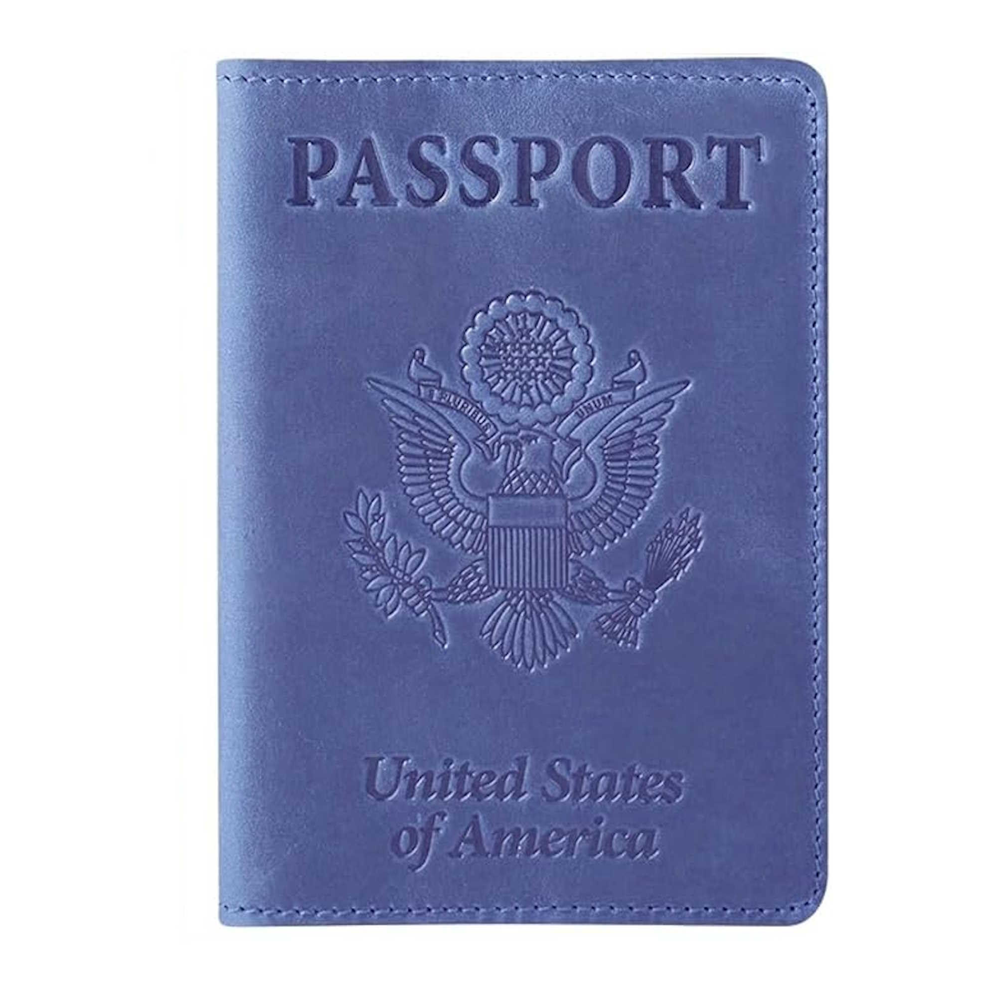 Ciana Passport Holder for Travel – PU Leather Passport Cover and Card Holder for Men & Women – Slim Passport Holder with Card Protector Slot, Travel