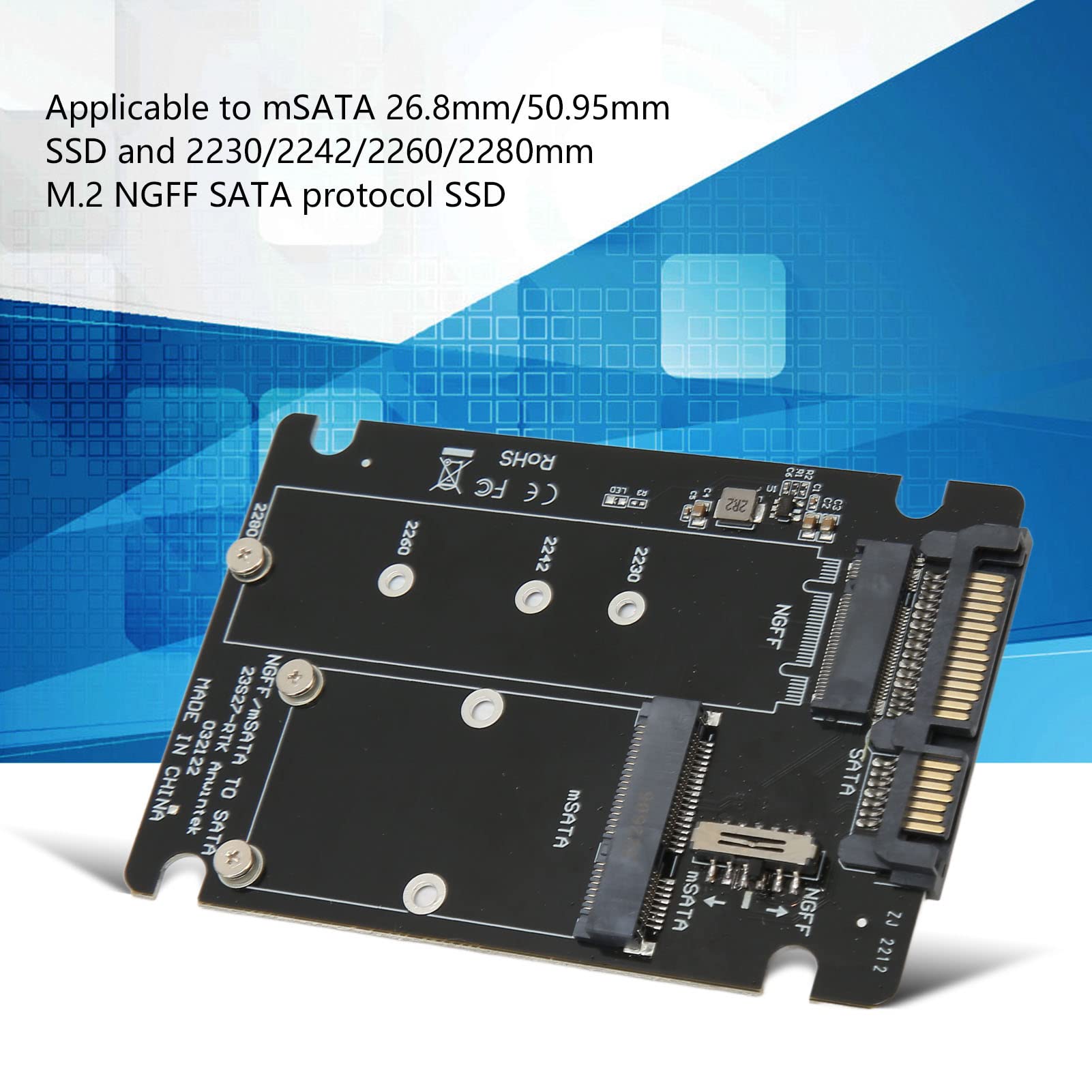 Adaptador M2 Ssd M.2 Ngff Ssd A + M2 Nvme Ssd A Sff-8654 C | Cuotas sin